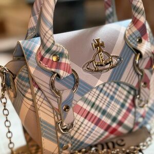 Vivienne Westwood Pastel Plaid Mini Bag
